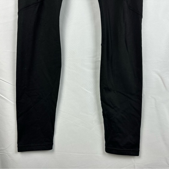 Lululemon Womens Size 6 Speed Tight Solid Black Reflective Pockets - Picture 5 of 9